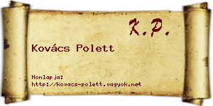 Kovács Polett névjegykártya
